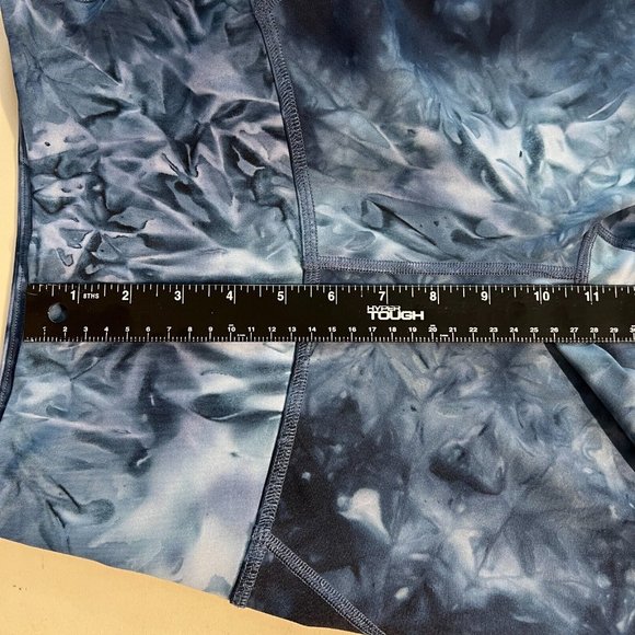 Beyond Yoga Leggings Womens Small Navy Blue Tie Dye Smokeshow‎ Outlaw Active Gym - Picture 8 of 13